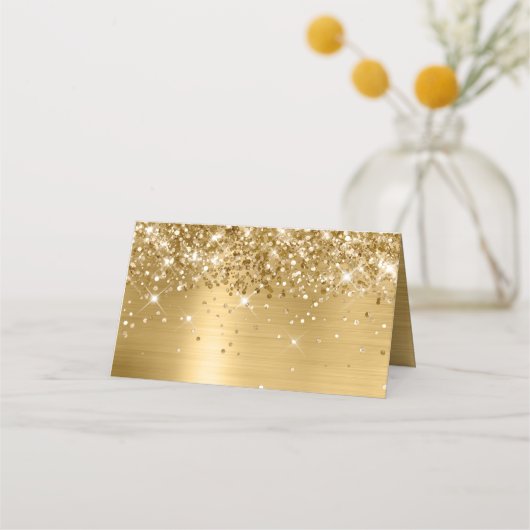 きらびやかな金箔が並ぶ プレイスカード (裏面)