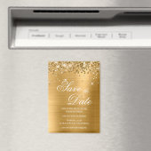 きらびやかな金箔の日付を保存 マグネット (インサイチュ (食洗機))