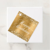 きらびやかな金箔ハッピーバースデー フェイバータグ (インサイチュ)