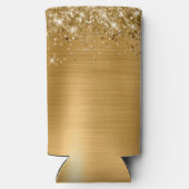 きらびやかな金箔21歳の誕生日 スリム缶クーラー (裏面)