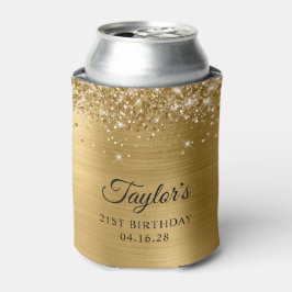 きらびやかな金箔21歳の誕生日 缶クーラー