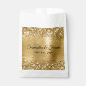 きらびやかな金結婚箔 フェイバーバッグ (正面)