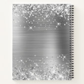 きらびやかな銀箔の卒業ゲスト ノートブック (裏面)