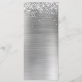 きらびやかな銀箔ウェディングレセプション メニュー (裏面)