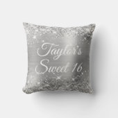 きらびやかな銀箔グラムスウィート16 クッション (正面)