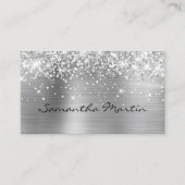 きらびやかな銀箔 名刺 (正面)