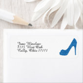 きらびやかな青ハイヒール ラベル (インサイチュ)