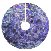 きらびやかな青 ブラッシュドポリエステルツリースカート (正面)