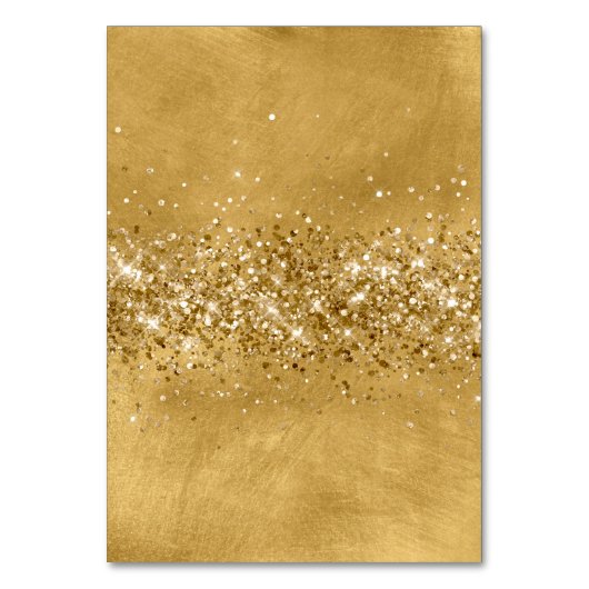 きらびやかな黄金の個人名座席表 テーブルナンバー (裏面)