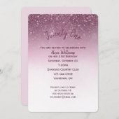 きらびやかな21歳の誕生日パーティー 招待状 (正面/裏面)