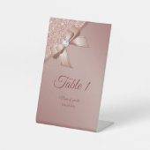 きらめきとバラ金ゴールドグラマーテーブル番号 台座サイン (正面)