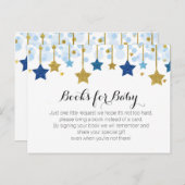 きらめきのきらめきのベビーシャワー-本の挿入物を持って来て下さい インビテーションポストカード (正面/裏面)