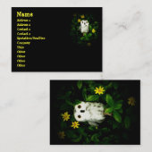 きらめきのきらめきの小さい星のフクロウNamecard 名刺 (正面/裏面)