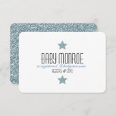 きらめきのきらめきの登録CARD-BABYのシャワー エンクロージャーカード (正面/裏面)