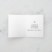 きらめきのきらめきはベビーシャワーカード感謝していしています サンキューカード (内部)