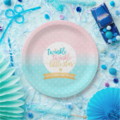 きらめきのきらめきは少し星の性シャワーを明らかにします ペーパープレート (パーティー)