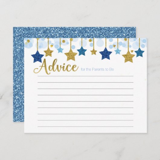 きらめきのきらめき少し星のアドバイスカード エンクロージャーカード (正面/裏面)