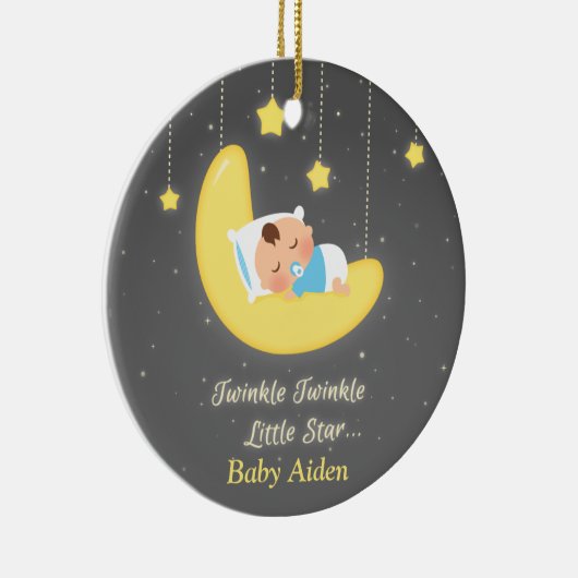 きらめきのきらめき少し星のベビーの子供部屋の装飾 セラミックオーナメント (右)