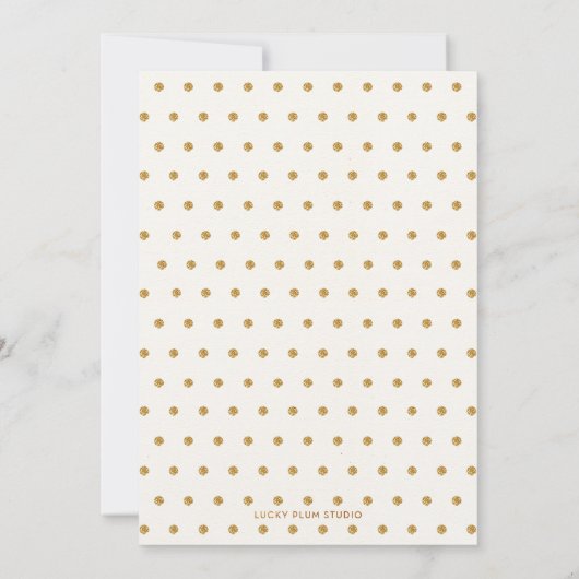 きらめきのきらめき少し星のベビーシャワーの招待状 招待状 (裏面)