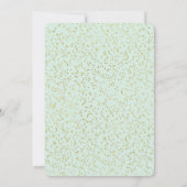 きらめきのきらめき少し星のベビーシャワーの招待状 招待状 (裏面)