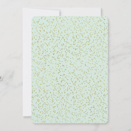 きらめきのきらめき少し星のベビーシャワーの招待状 招待状 (裏面)