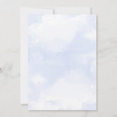 きらめきのきらめき少し星の男の子の青色児のシャワー 招待状 (裏面)