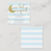 きらめきのきらめき少し星の青書の挿入物カード エンクロージャーカード (正面/裏面)