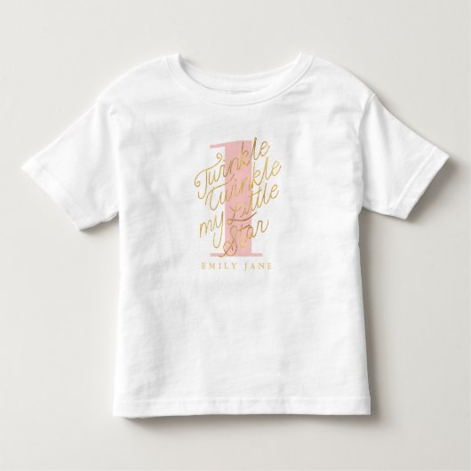 きらめきのきらめき私の小さい星 トドラーTシャツ (正面)