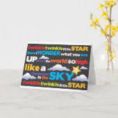 きらめきのきらめき カード (黄色い花)