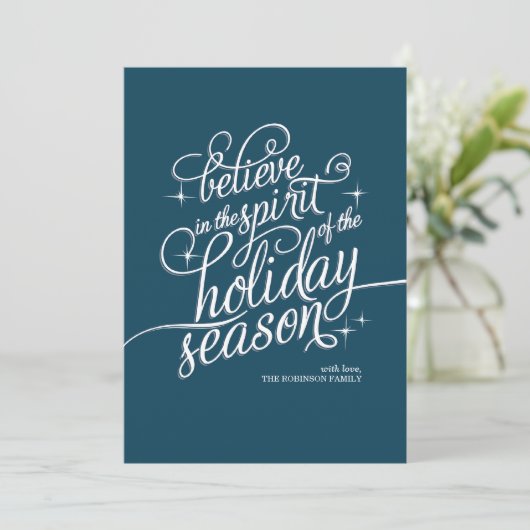 きらめきの青い原稿の休日カード シーズンカード (スタンド正面)