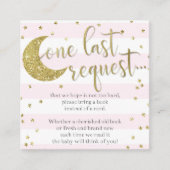 きらめきは少し星のピンクベビーのための本を持って来ます エンクロージャーカード (正面)