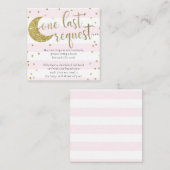 きらめきは少し星のピンクベビーのための本を持って来ます エンクロージャーカード (正面/裏面)