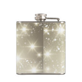 きらめきは屋外の結婚式の花婿介添人の花婿の付添人をつけます フラスク (裏面)