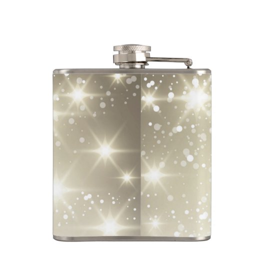 きらめきは屋外の結婚式の花婿介添人の花婿の付添人をつけます フラスク (裏面)