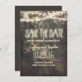 きらめきは素朴な保存を日付カードつけます セーブザデート (正面/裏面)