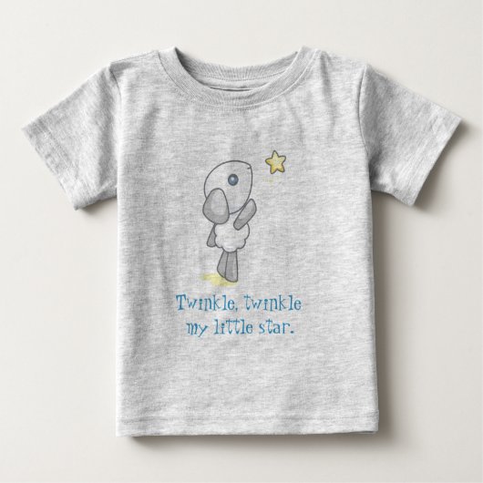 きらめきは、私の小さい星光ります ベビーTシャツ (正面)