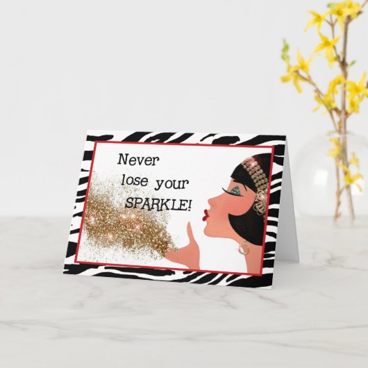 「きらめきを失うな！」 カード (黄色い花)