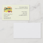 きらめき、きらめき少し星の子供部屋の心配 名刺 (正面/裏面)