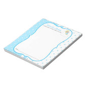 きらめき、きらめき少し星-男の赤ちゃん-アドバイス ノートパッド (回転)