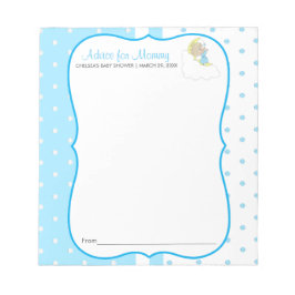 きらめき、きらめき少し星-男の赤ちゃん-アドバイス ノートパッド