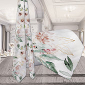 きらめくかろうじて赤面と白の緑結婚の ネクタイ