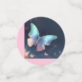 きらめくかわいらしバタフライテーブル紙吹雪 コンフェッティ (スモール正面)