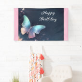 きらめくかわいらし蝶のバナー 横断幕 (インサイチュ)