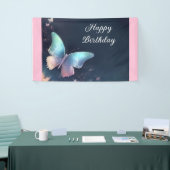 きらめくかわいらし蝶のバナー 横断幕 (トレードショー)