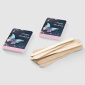 きらめくかわいらし蝶のファン ハンドファン (組立なし)