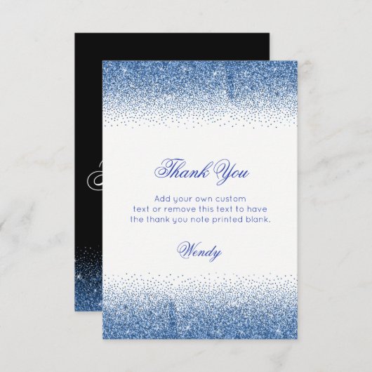 きらめくなサファイアのかかと、サンキューカード サンキューカード (正面/裏面)