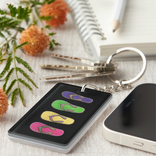 きらめくなサンダルKeychain キーホルダー (正面右)