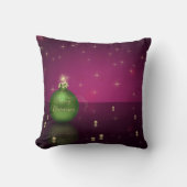 きらめくなメリークリスマスの球 クッション (正面)