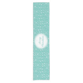 きらめくな冬のメリークリスマスのテーブルのランナー ショートテーブルランナー (正面)