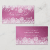 きらめくな夜ピンクのプロフェッショナル 名刺 (正面/裏面)